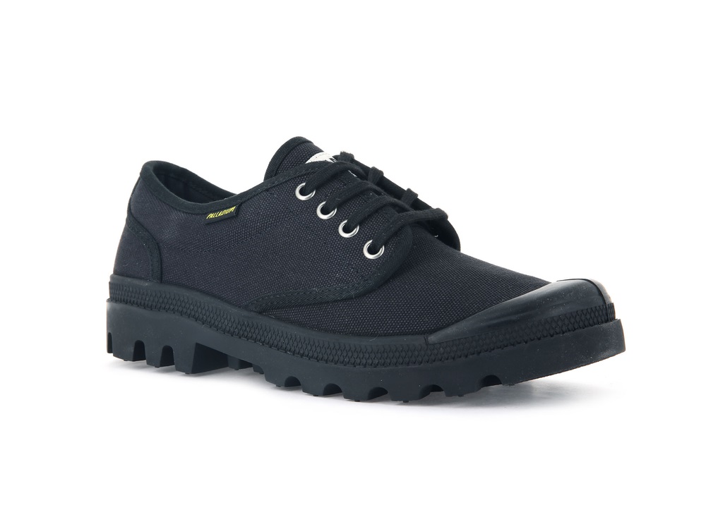 Zapatos Bajos Palladium PALLABROUSSE OXFORD Mujer Negras | Costa Rica-25093